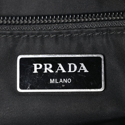 Prada Tessuto Nylon Double Pocket Belt Bag Black 6 of 10