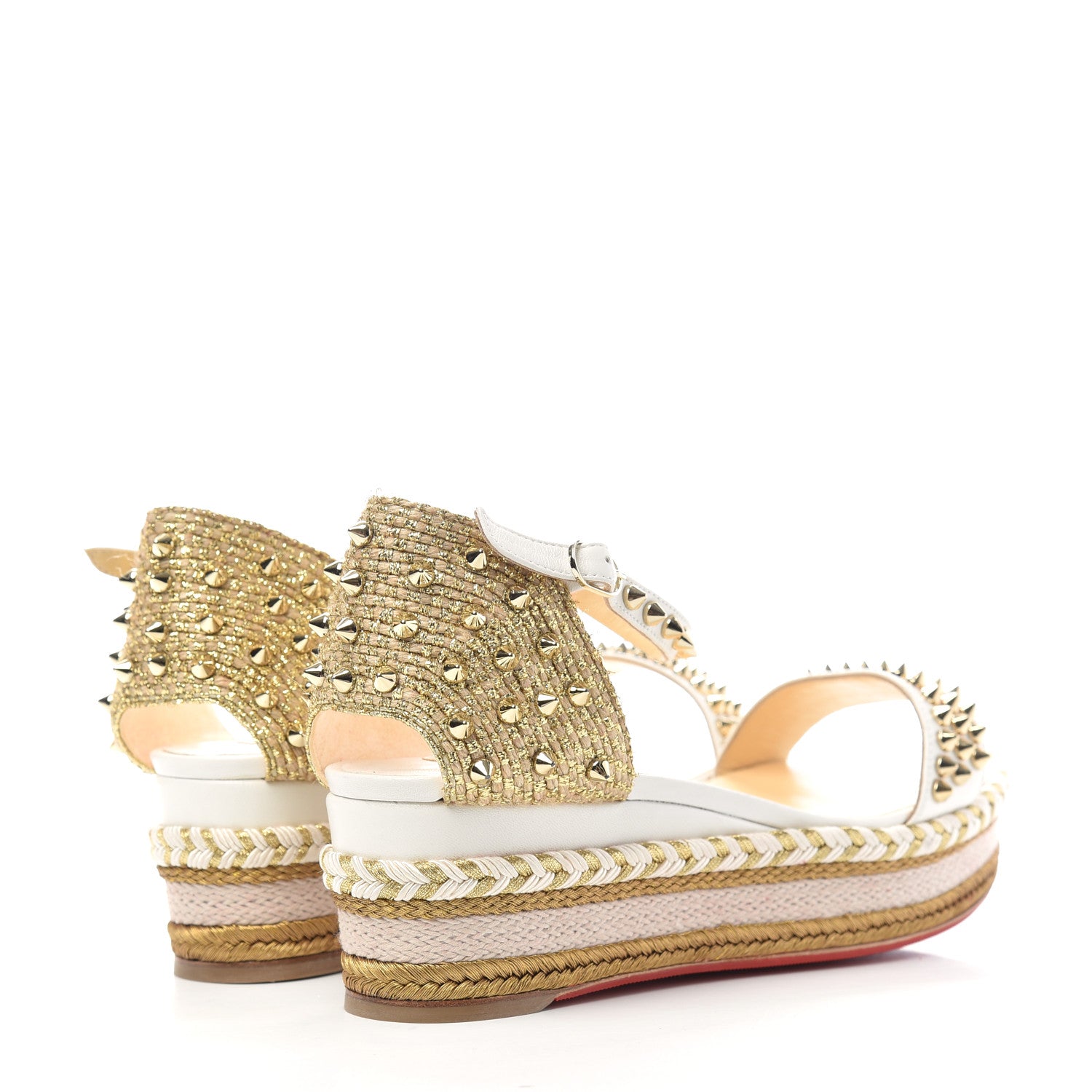 Christian Louboutin Shiny Nappa Madmonica 60 Platform Sandals 40 Version Latte 4 of 9