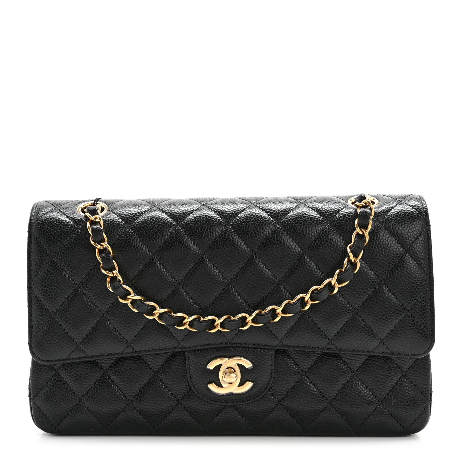 Chanel Caviar Quilted Medium Double Flap Black 1 of 11