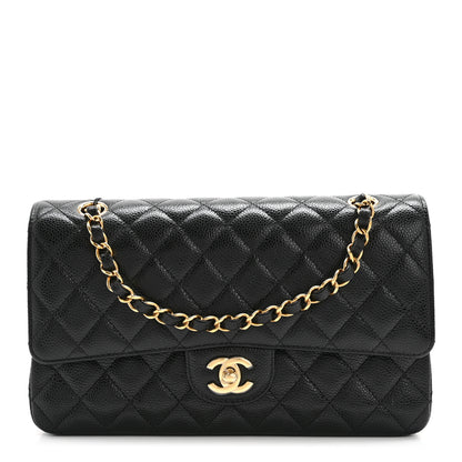 Chanel Caviar Quilted Medium Double Flap Black 1 of 11