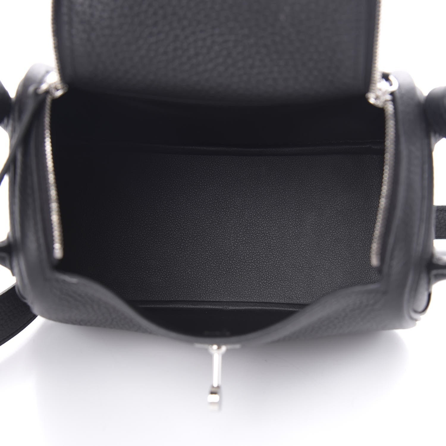 Hermes Taurillon Clemence Mini Lindy 20 Black 5 of 11