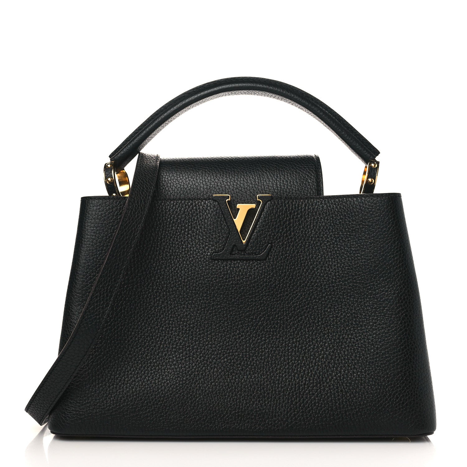 Louis Vuitton Taurillon Capucines PM Black 1 of 9