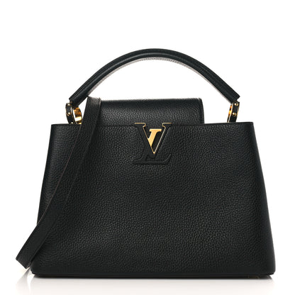 Louis Vuitton Taurillon Capucines PM Black 1 of 9