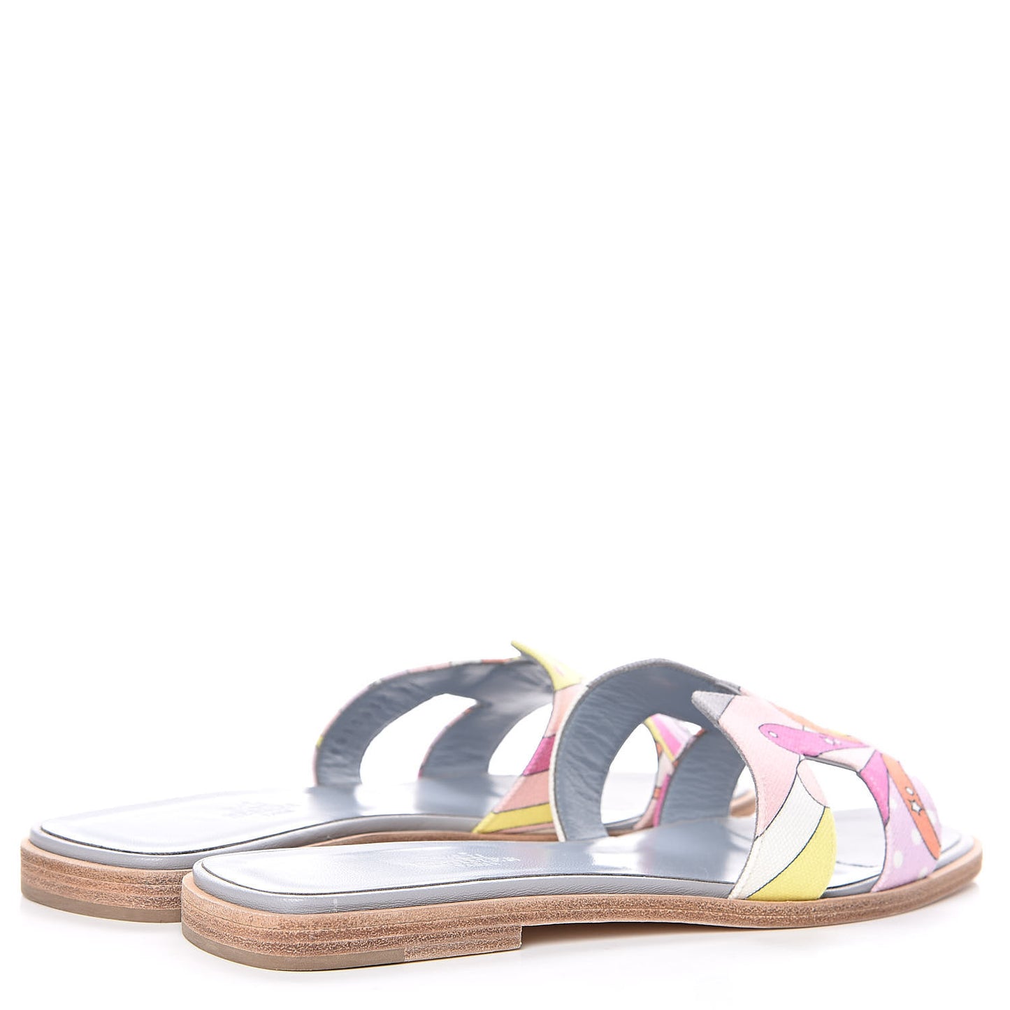 Canvas Faubourg Rainbow Oran Sandals 37.5 Multicolore Bleu Beton