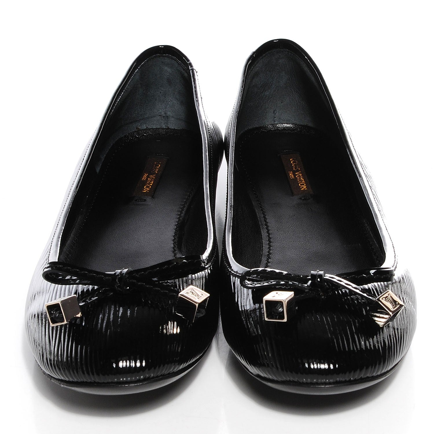 Louis Vuitton Epi Electric Debbie Ballerina Flats 38.5 Black 2 of 8