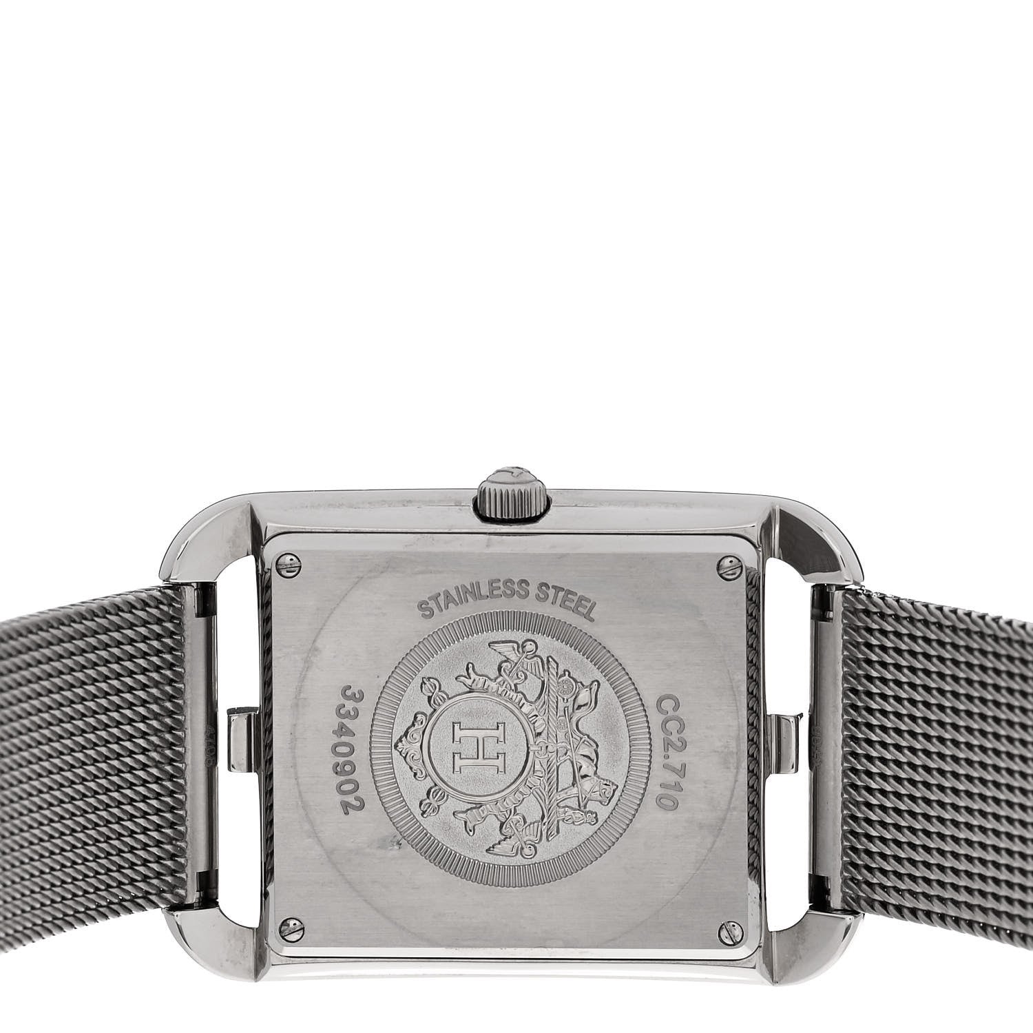 Hermes Stainless Steel 29mm Cape Cod Double Tour Quartz Watch Silver 4 of 5