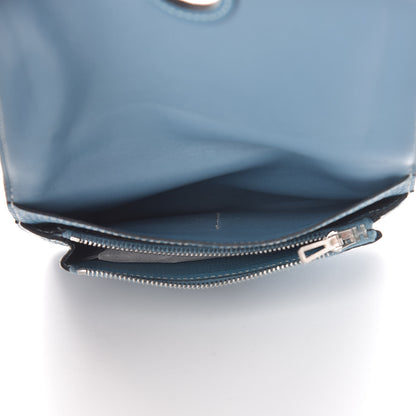 Hermes Togo Dogon Compact Wallet Blue Jean 5 of 11