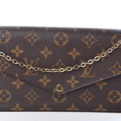 Louis Vuitton Monogram Pochette Felicie Chain Wallet Fuchsia 12 of 12