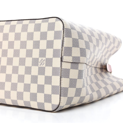 Louis Vuitton Damier Azur Neonoe MM Eau De Rose 7 of 10