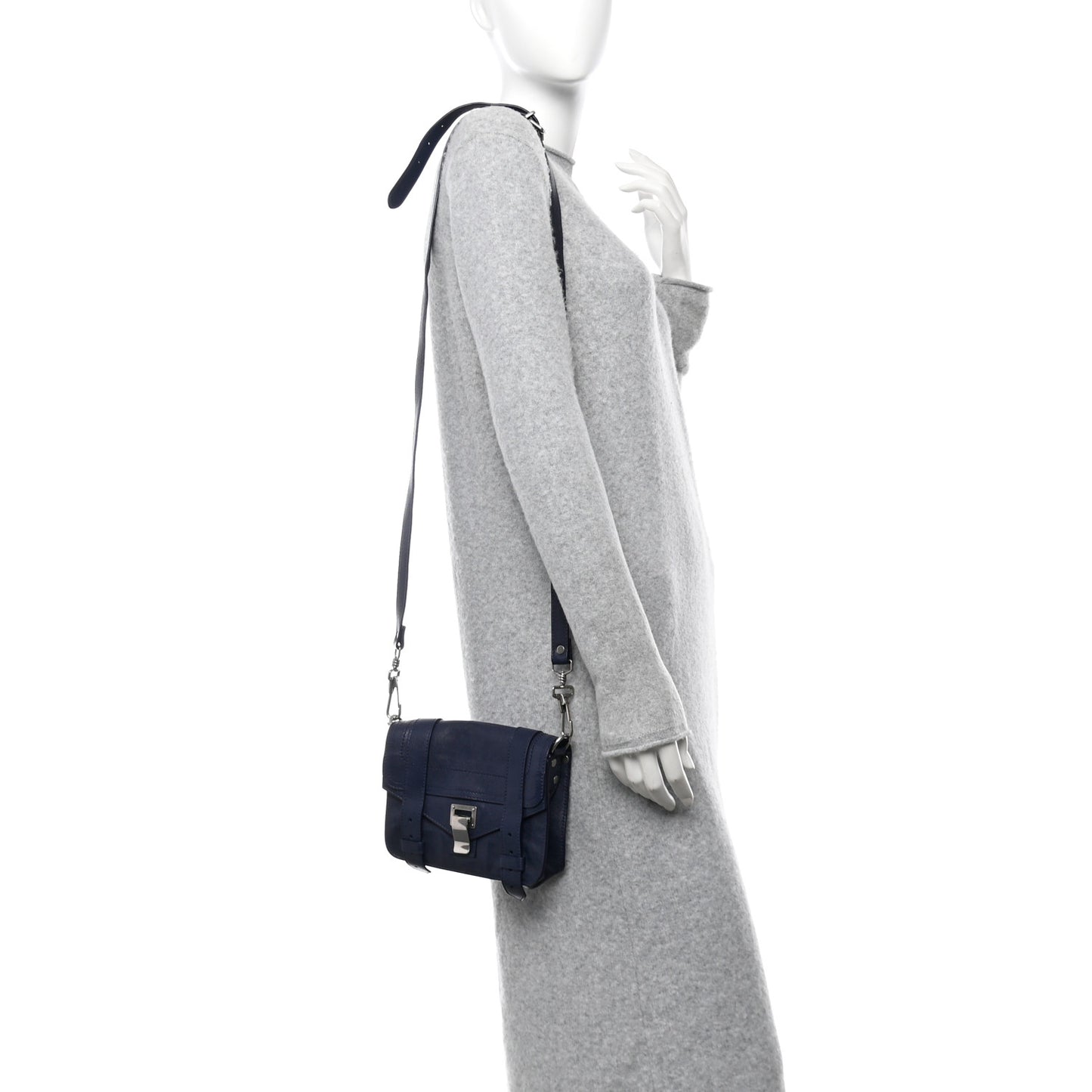 Lambskin PS1 Mini Crossbody Bag Indigo