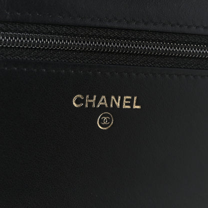 Chanel Caviar Quilted Boy Wallet On Chain WOC Black 6 of 13