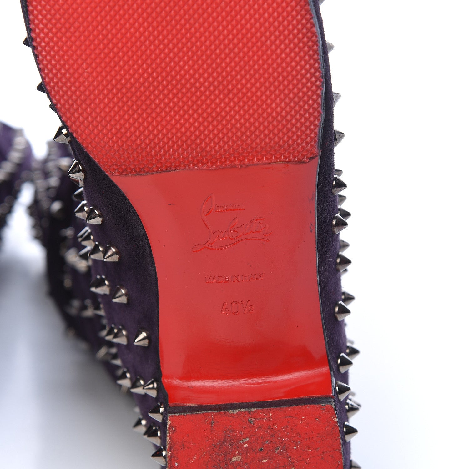 Christian Louboutin Veau Velours London Bridge Boots 40.5 Eclipse Gun Metal 8 of 12