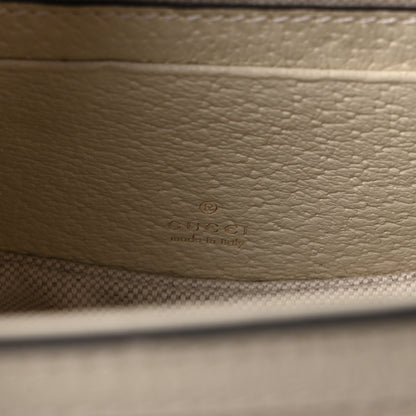 Gucci Monogram Jumbo GG Textured Dollar Calfskin Web Small Bamboo 1947 Top Handle Bag Off White 6 of 10
