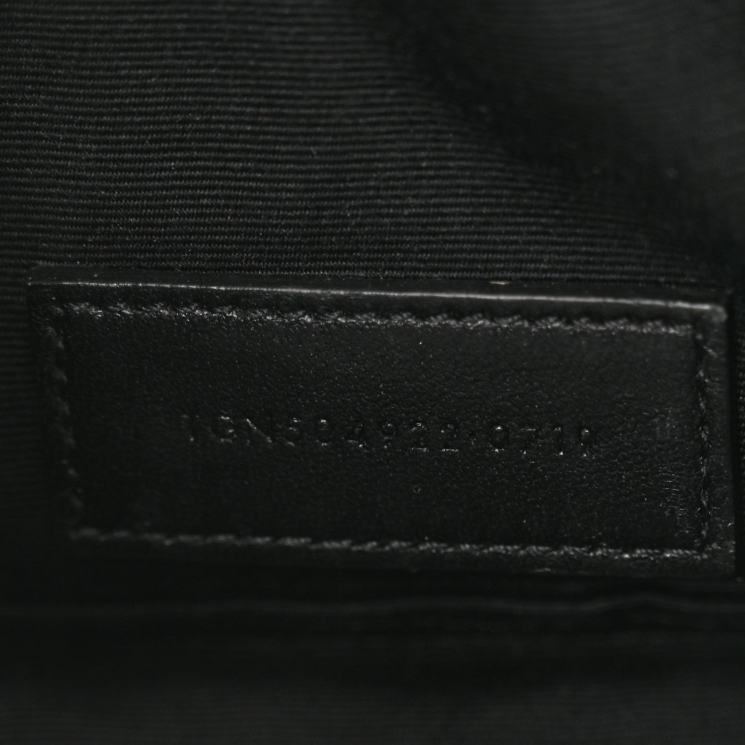 Saint Laurent Monogram Grain de Poudre 5 Fragments Zip Pouch Card Holder Black 7 of 11