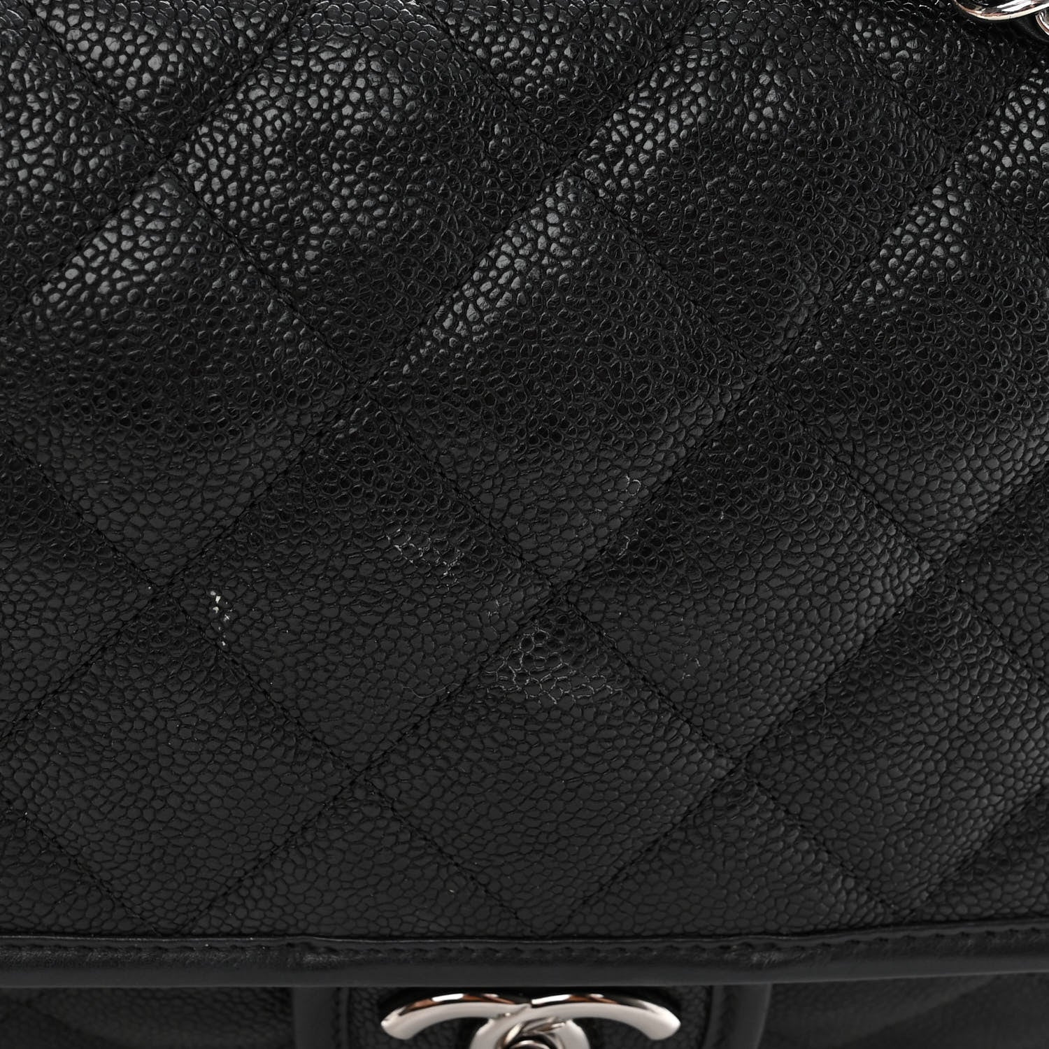 Chanel Caviar Quilted Large French Riviera Flap Black 12 of 13