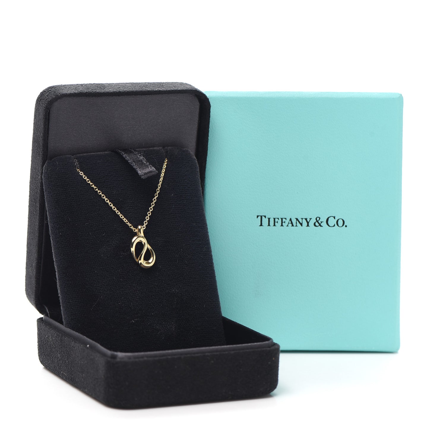 18K Yellow Gold Elsa Peretti Open Wave Necklace