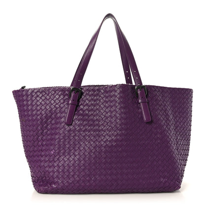 Bottega Veneta Nappa Intrecciato Large Cesta Tote Eggplant 1 of 13