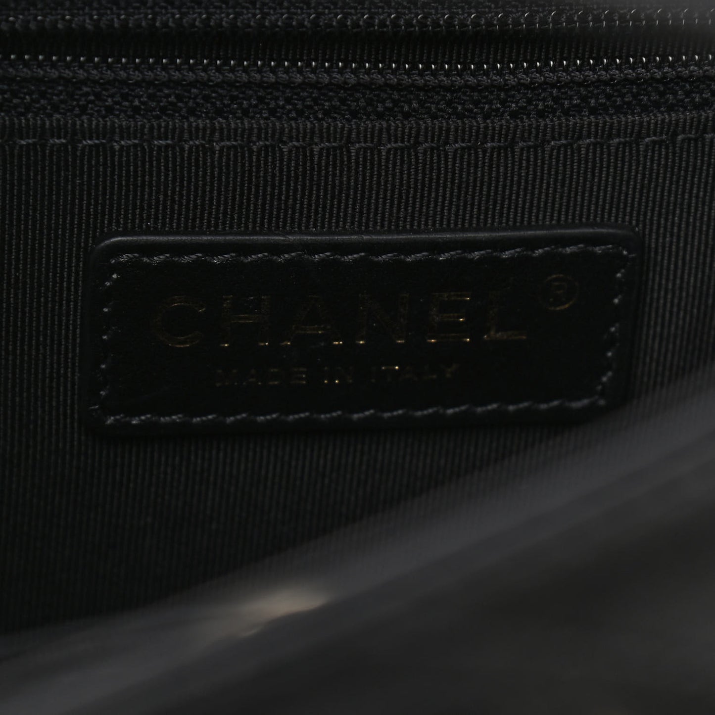 Calfskin Stitched Shopping Tote Black