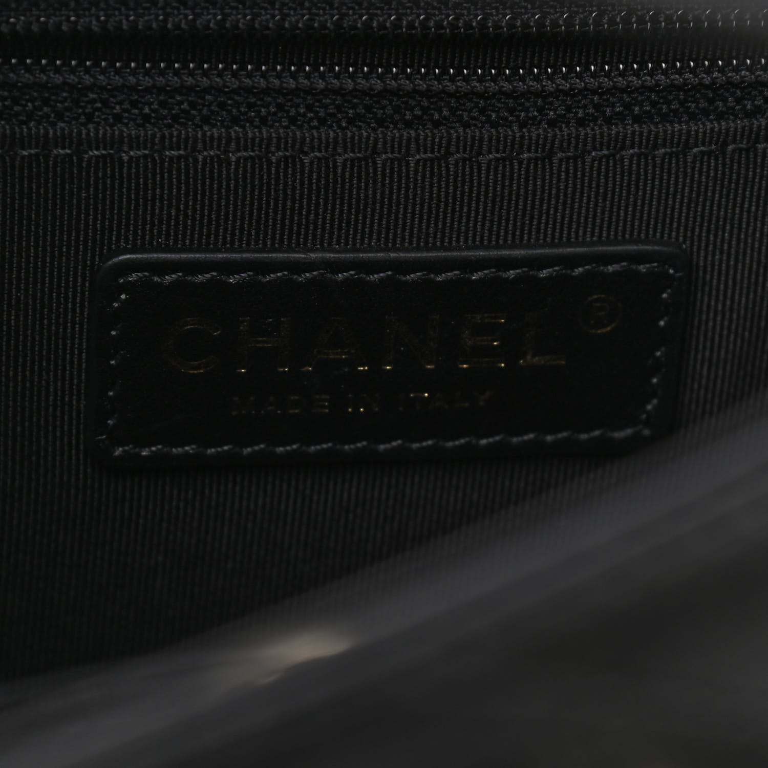Chanel Calfskin Stitched Shopping Tote Black 7 of 11