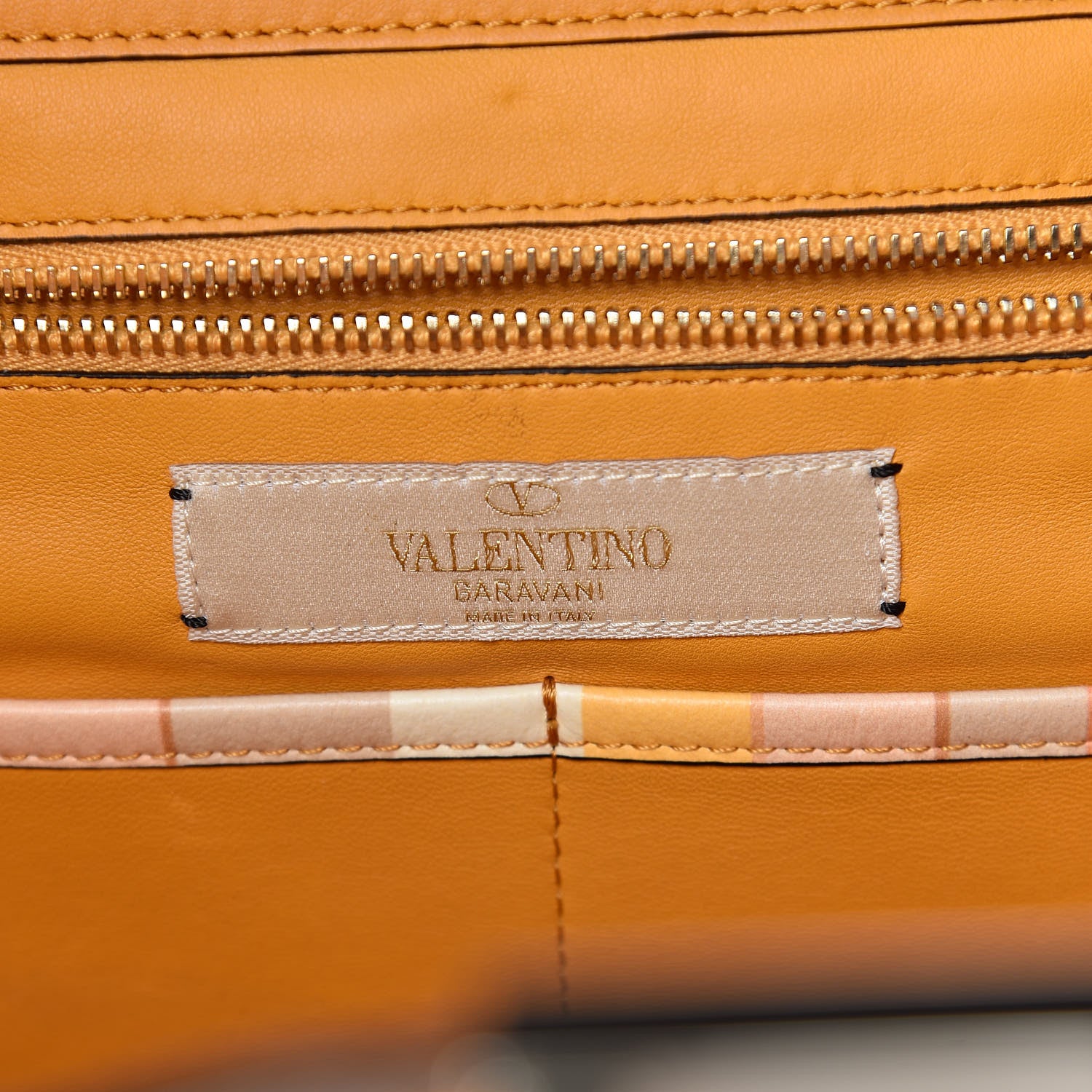 Valentino Garavani Vitello Native Couture 1975 Medium Rockstud Tote Mandarin Sorbet 6 of 11