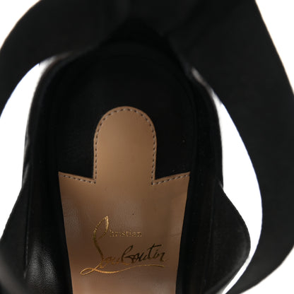 Christian Louboutin Elastic Calfskin Patrouille 85 Sandals 35.5 Black 8 of 9