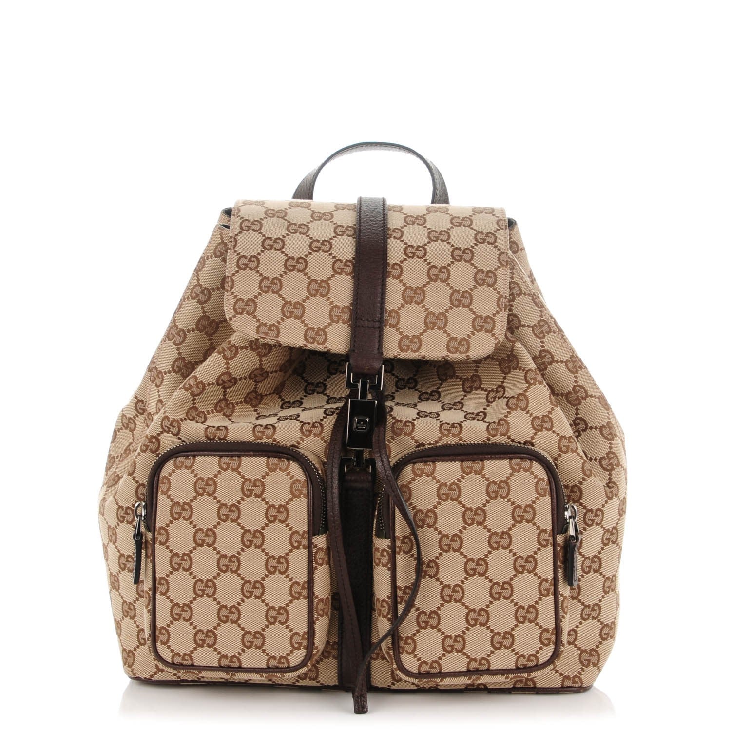 Gucci Monogram Backpack Dark Brown 1 of 7