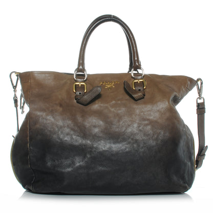 Prada Cervo Glace Zippers Tote Ardesia Nudo 1 of 9