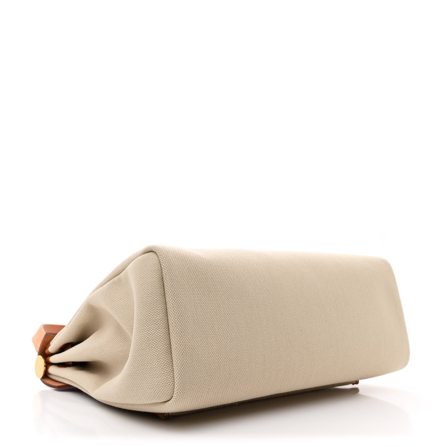 Hermes Military Toile Vache Hunter Herbag Zip Retourne 31 PM Beton Naturel 5 of 12