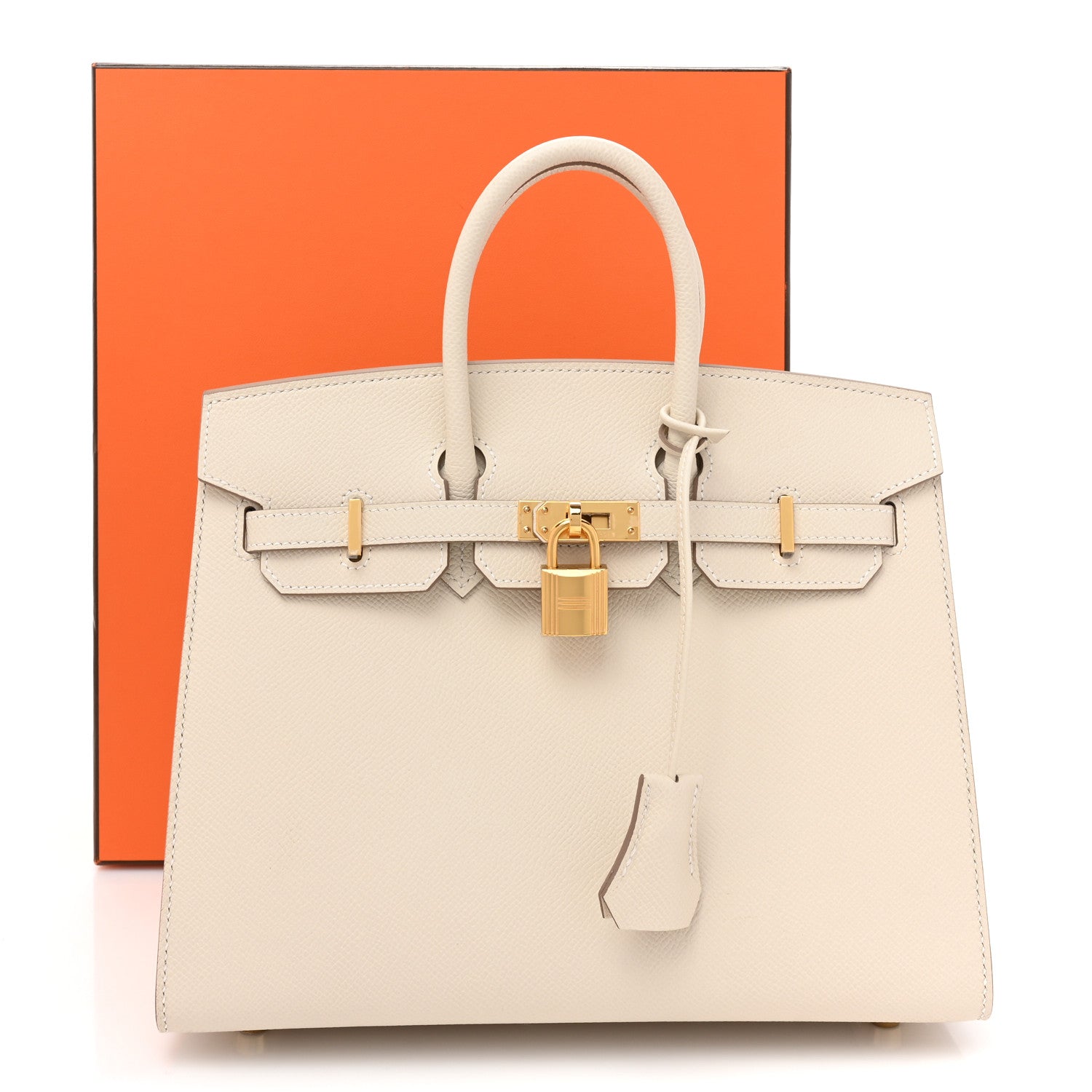 Hermes Epsom Birkin Sellier 25 Craie 9 of 9