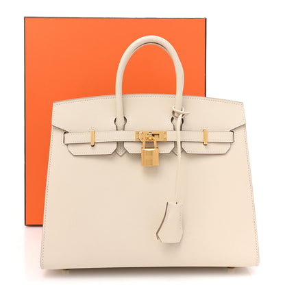 Hermes Epsom Birkin Sellier 25 Craie 9 of 9