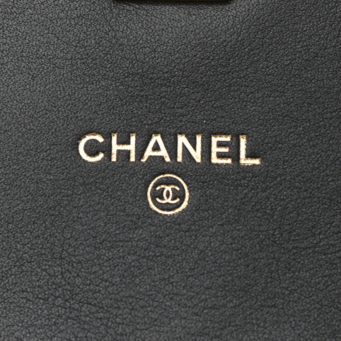 Calfskin Quilted Coco Mail Clutch With Chain Black