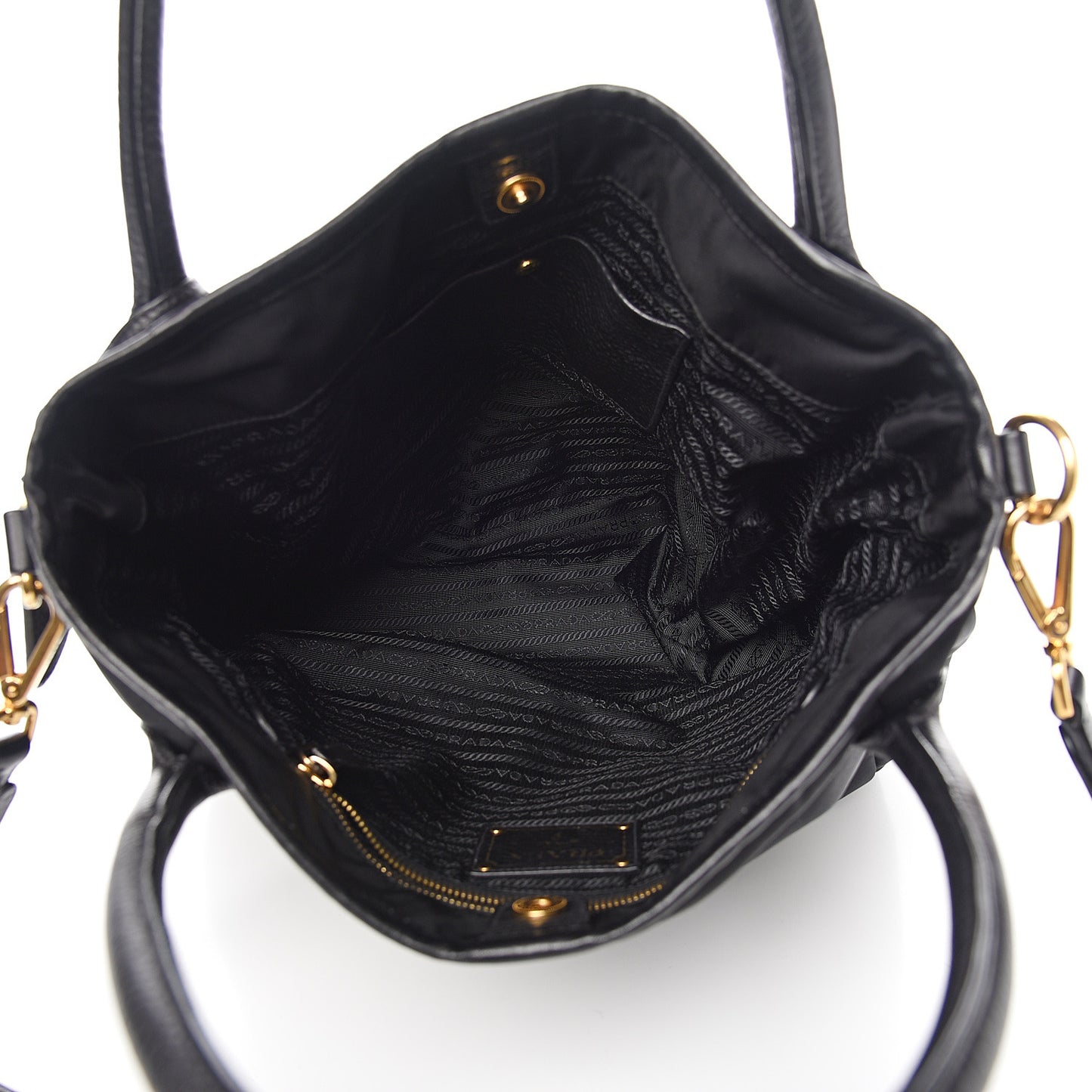 Tessuto Nylon Cervo Shoulder Bag Black