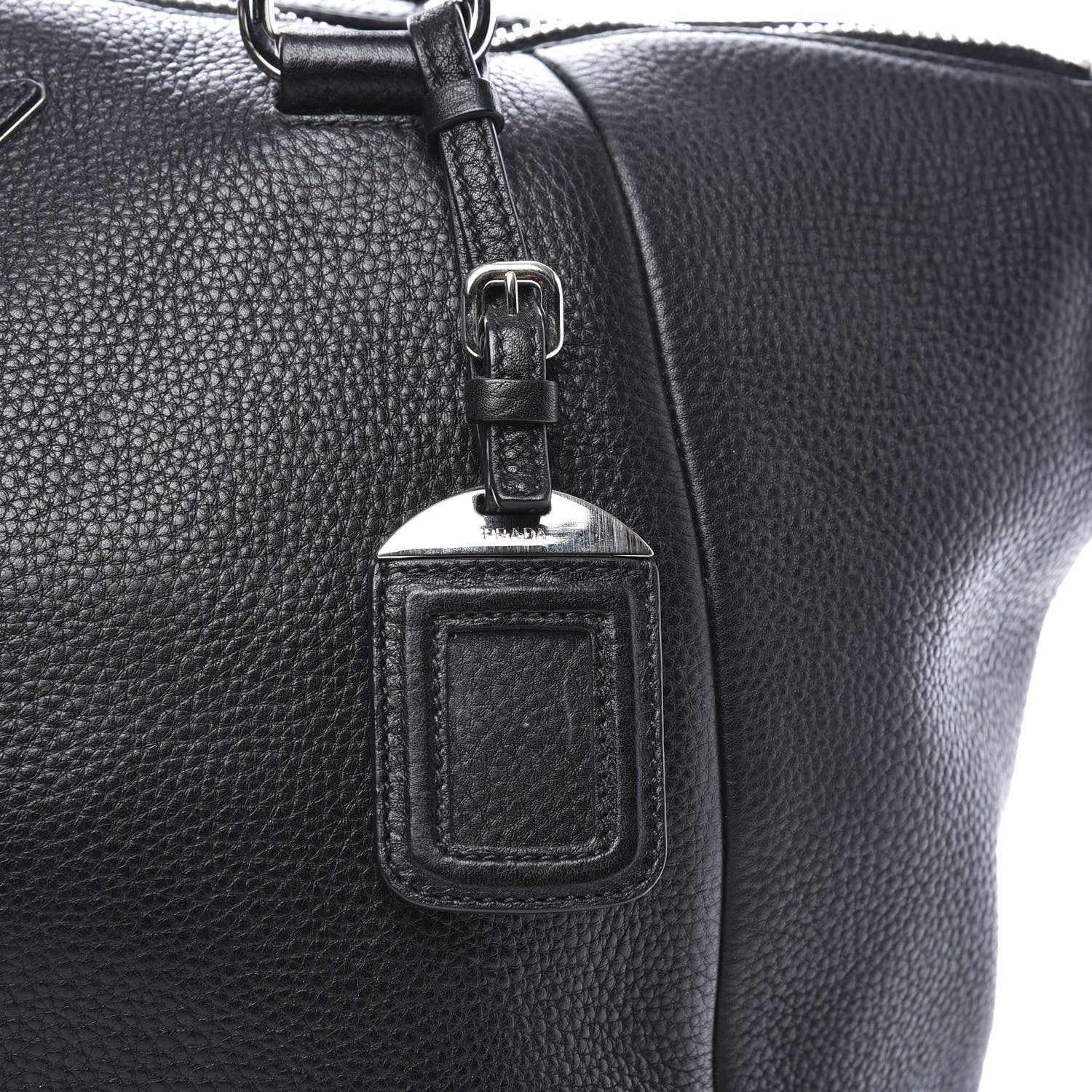 Prada Vitello Daino Shopping Tote Black 10 of 11