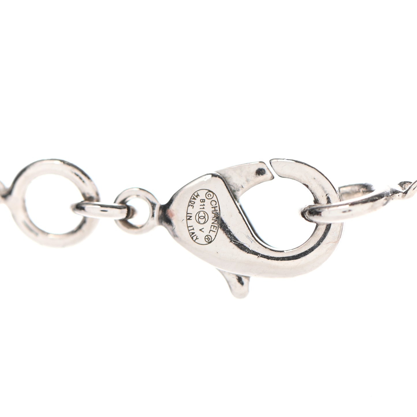 Crystal Timeless CC Necklace Silver