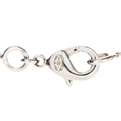 Chanel Crystal Timeless CC Necklace Silver 5 of 5
