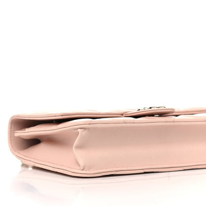 Chanel Lambskin Plexi Quilted Wallet On Chain WOC Light Beige 9 of 11