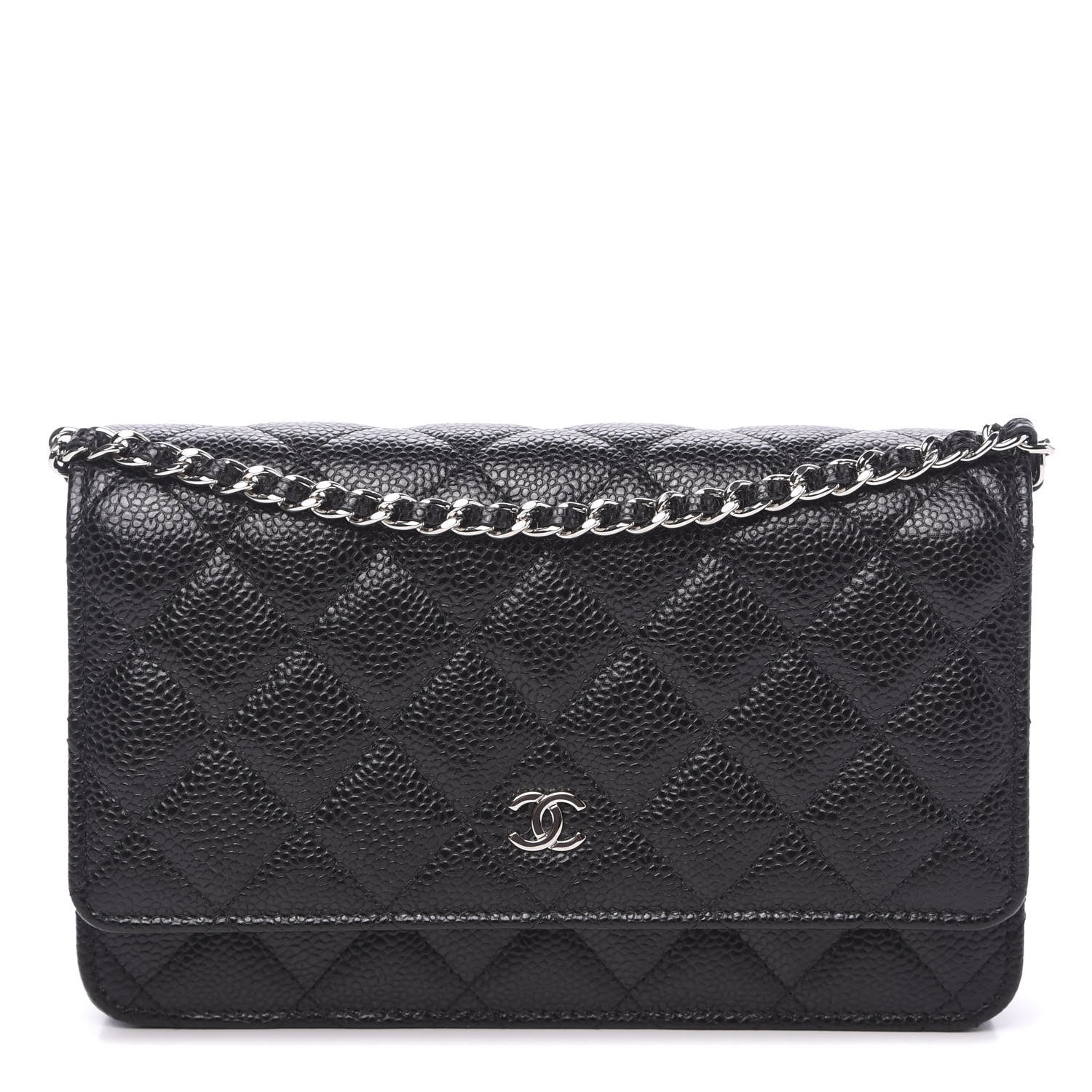 Chanel Caviar Quilted Wallet On Chain WOC Black 1 of 10