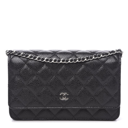 Chanel Caviar Quilted Wallet On Chain WOC Black 1 of 10