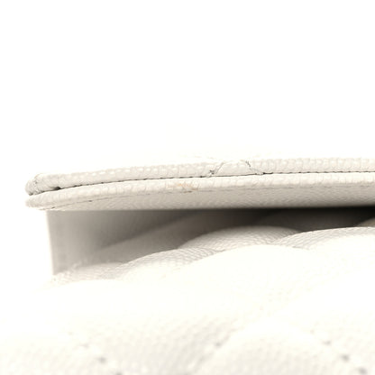 Chanel Caviar Quilted Mini Coco Chain Handle Flap White 11 of 12