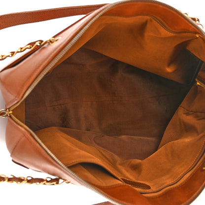 Chanel Caviar Large CC Shoulder Bag Light Brown 5 of 12