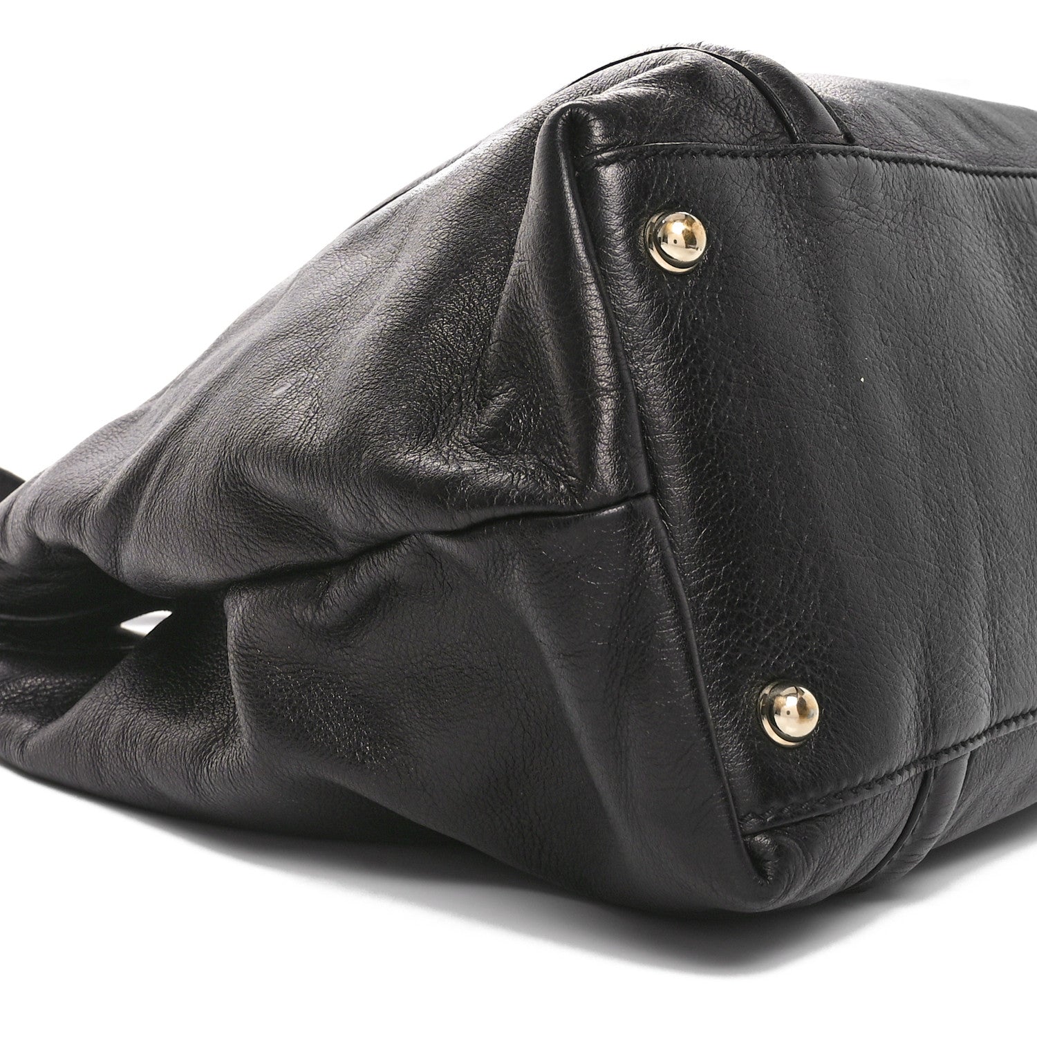 Gucci Calfskin Medium Britt Tote Black 9 of 10