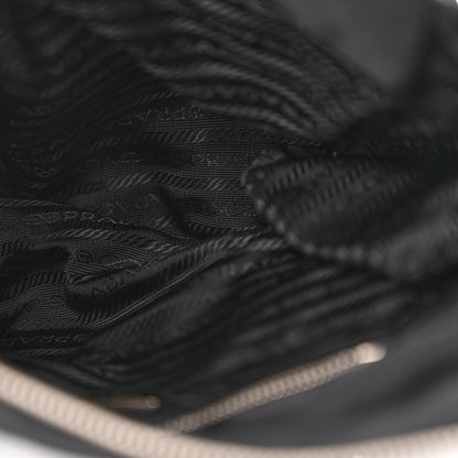 Prada Nylon Tessuto Quilted Chain Shoulder Bag Black 5 of 15
