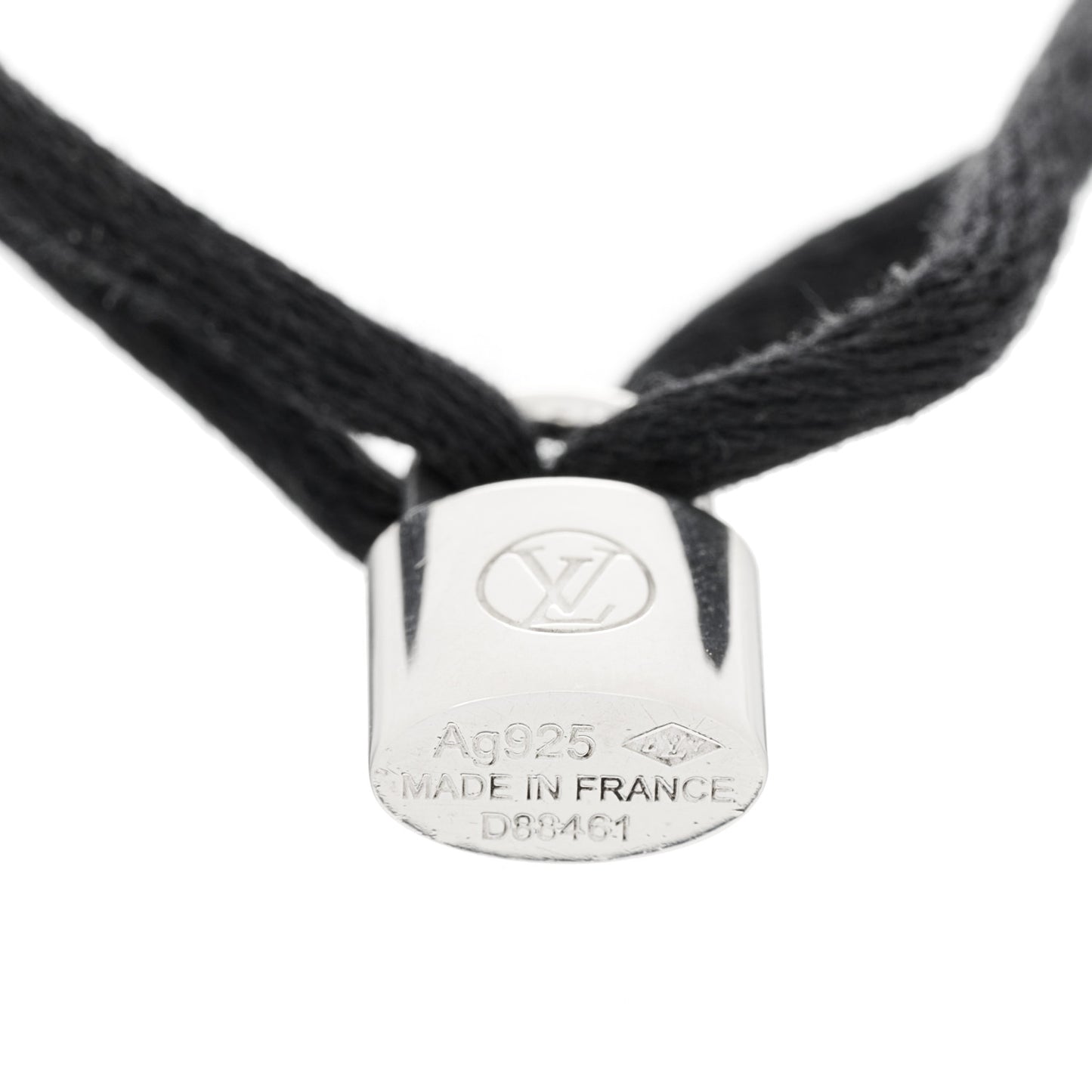 X UNICEF Sterling Silver Lockit Bracelet Black
