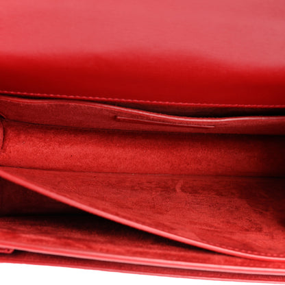 Saint Laurent Calfskin Medium Monogram Sunset Rouge Eros 6 of 13
