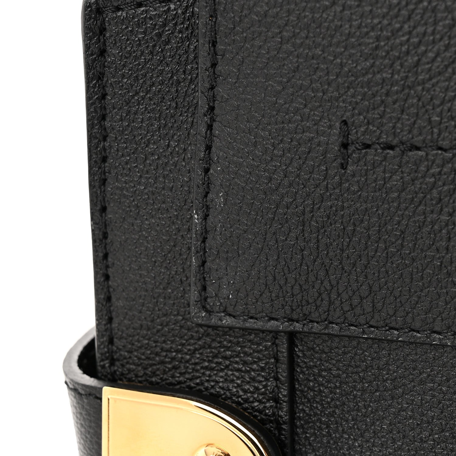 Louis Vuitton Calfskin Steamer MM Black 13 of 14