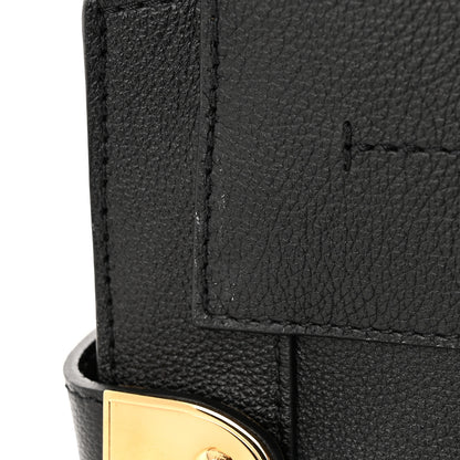 Louis Vuitton Calfskin Steamer MM Black 13 of 14