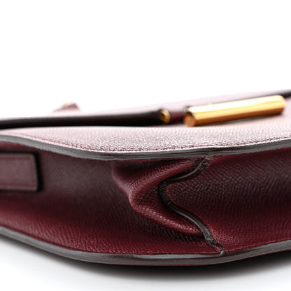 Tom Ford Grained Calfskin Large T Clasp Tara Crossbody Bag Cabernet 8 of 17