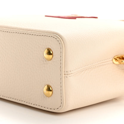 Louis Vuitton Taurillon Capucines Mini Beige Brown 9 of 10