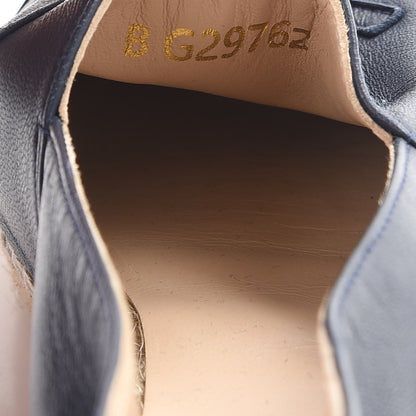 Chanel Lambskin CC Espadrilles 35 Navy Black 12 of 12