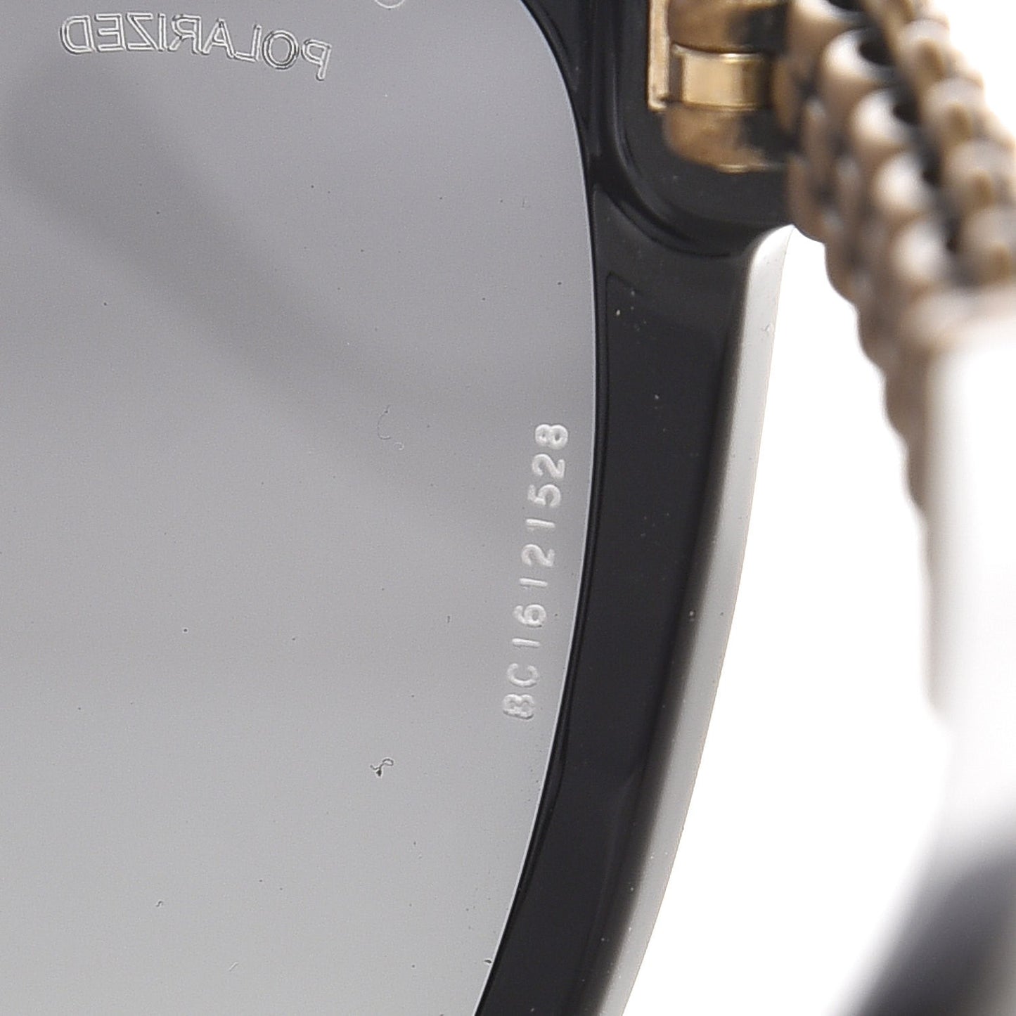 Cat Eye Chain Polarized Sunglasses 5326 Black